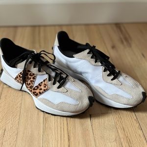 Brand New New Balance 327 White/Leopard Size 9.5